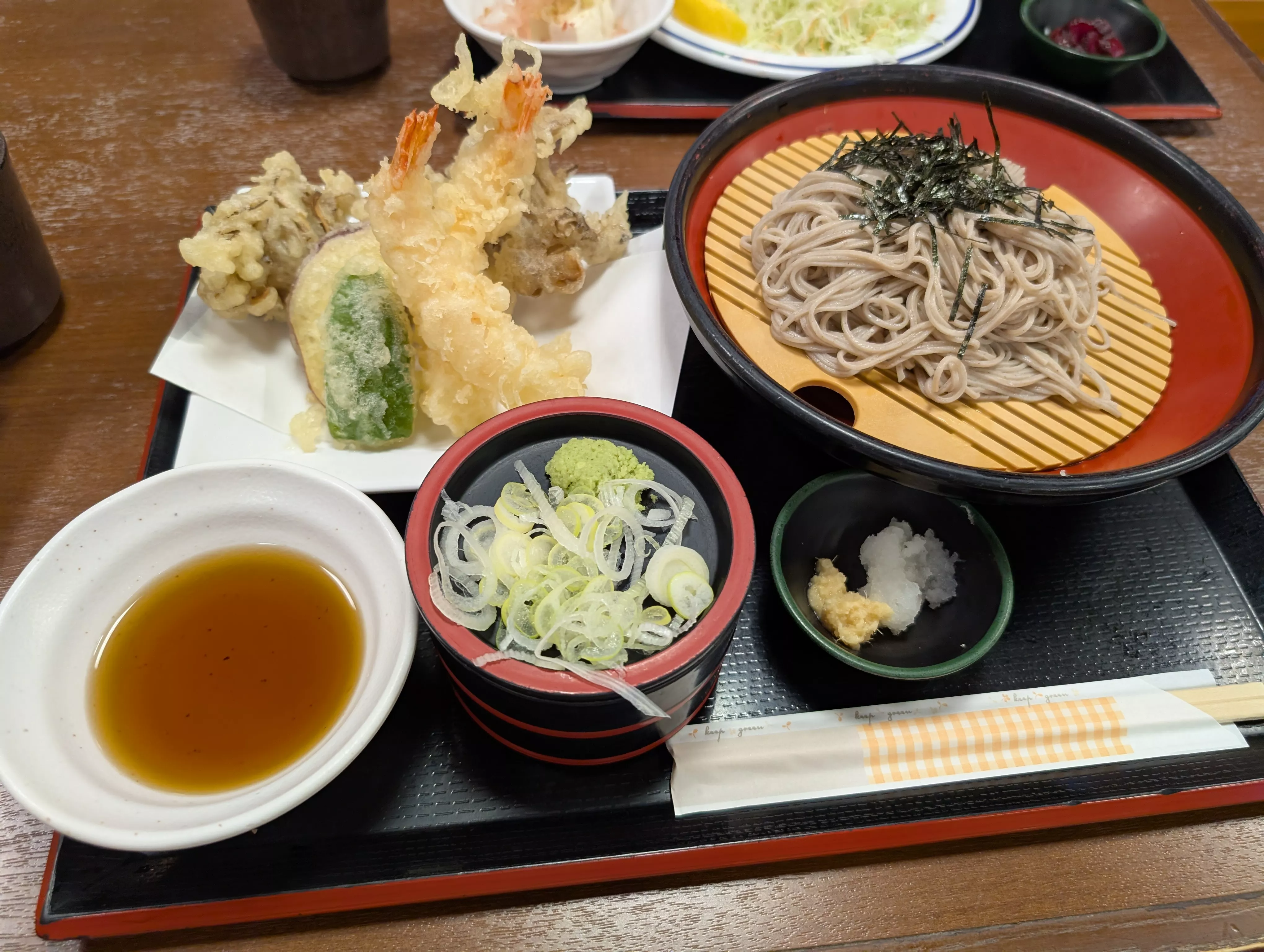 天ぷらざるそば