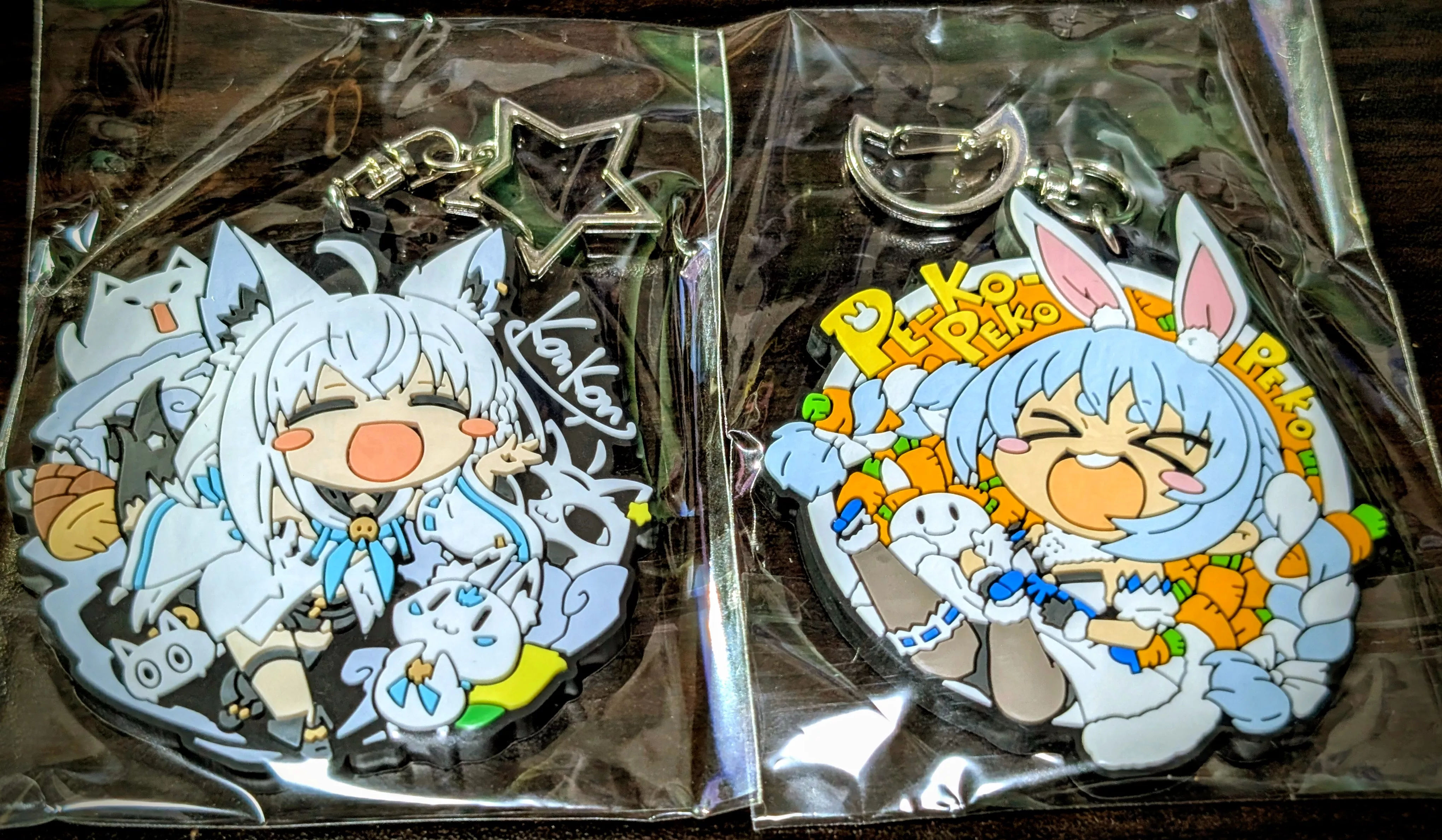 購入したキーホルダーグッズその1・その2